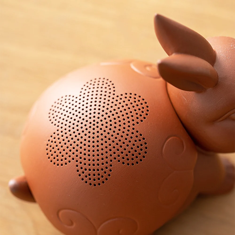 Purple Clay Rabbit Tea Pet Strainer - Image 4