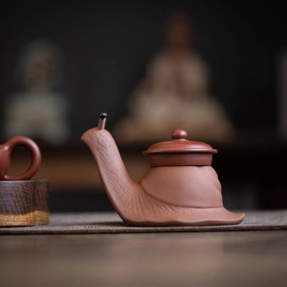 Purple Clay Snail Tea Pet Strainer - Image 7