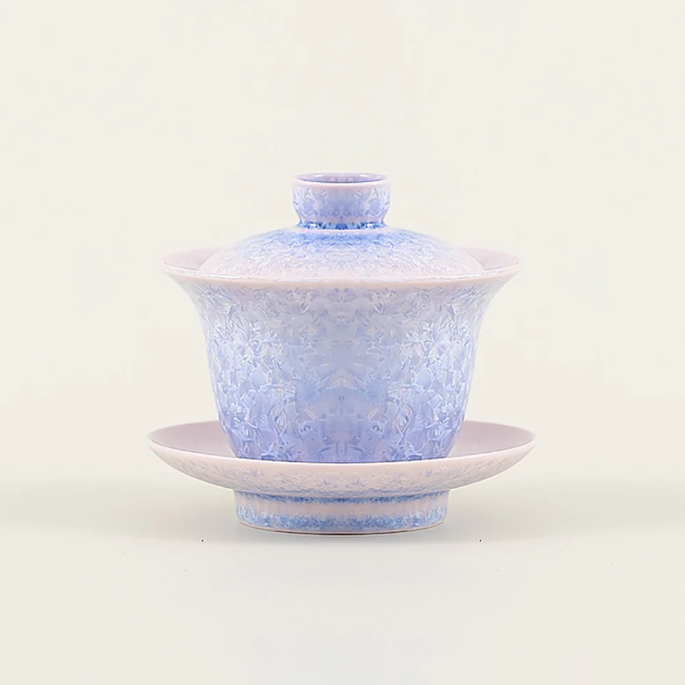Purple Ice Crystal Ruyao Porcelain Gaiwan