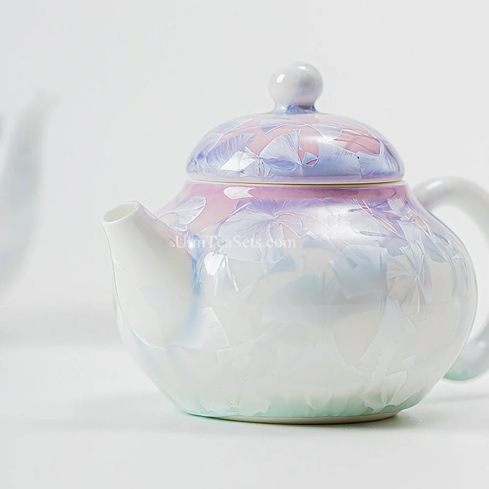Purple Ruyao Porcelain Travel Tea Set - Image 4