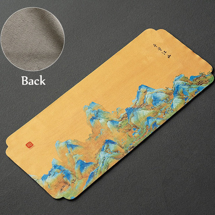 Rivers and Mountains Suede Tea Table Mat - Image 4