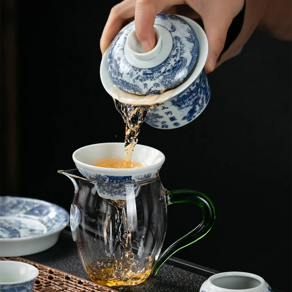 Riverside Scene at Qingming Festival Tea Set - Image 3