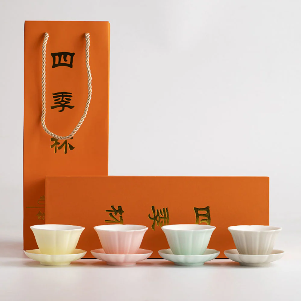 Ruyao Four Seasons Gongfu Tea Cup Set - Image 4