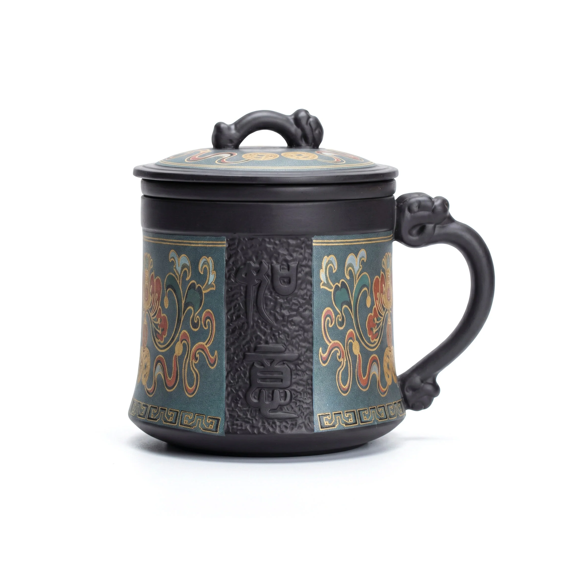 Ruyi Purple Clay Tea Cup With Infuser