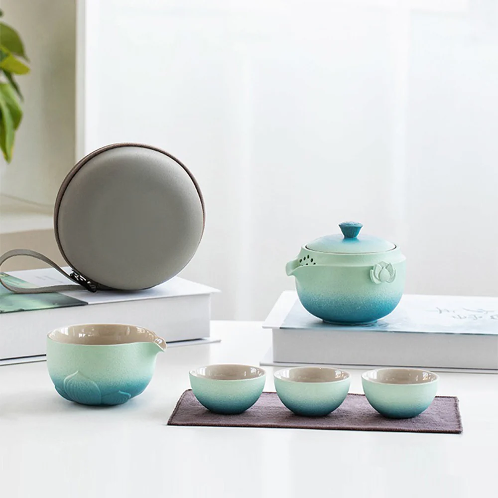 Shiboridashi Lotus Travel Tea Set - Image 2