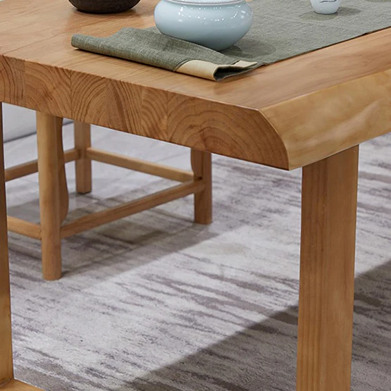 Simple Modern Pine Wood Chinese Tea Table - Image 10