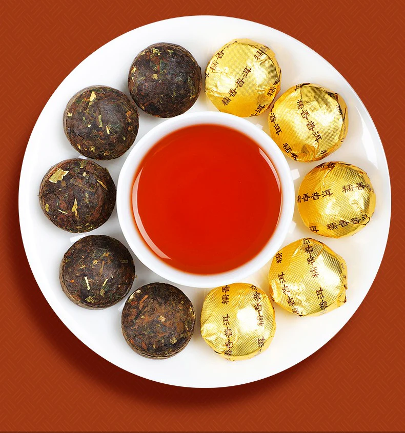 Small Ripened Puer Tuocha Tea With Gift Box - Image 3