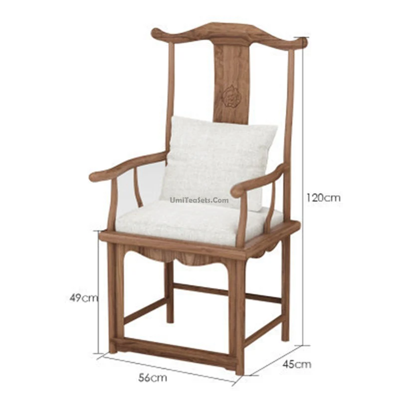 Solid Wood Chinese Modern Tea Table With Chairs - Image 4