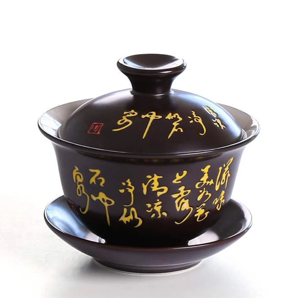 Tang Peom Tea Set With Maitreya Buddha Tea Tray - Image 4