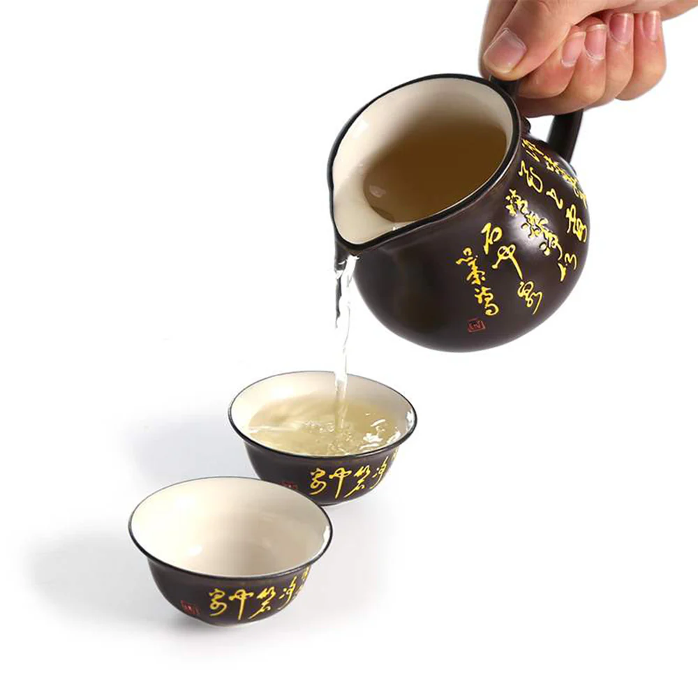 Tang Peom Tea Set With Maitreya Buddha Tea Tray - Image 5