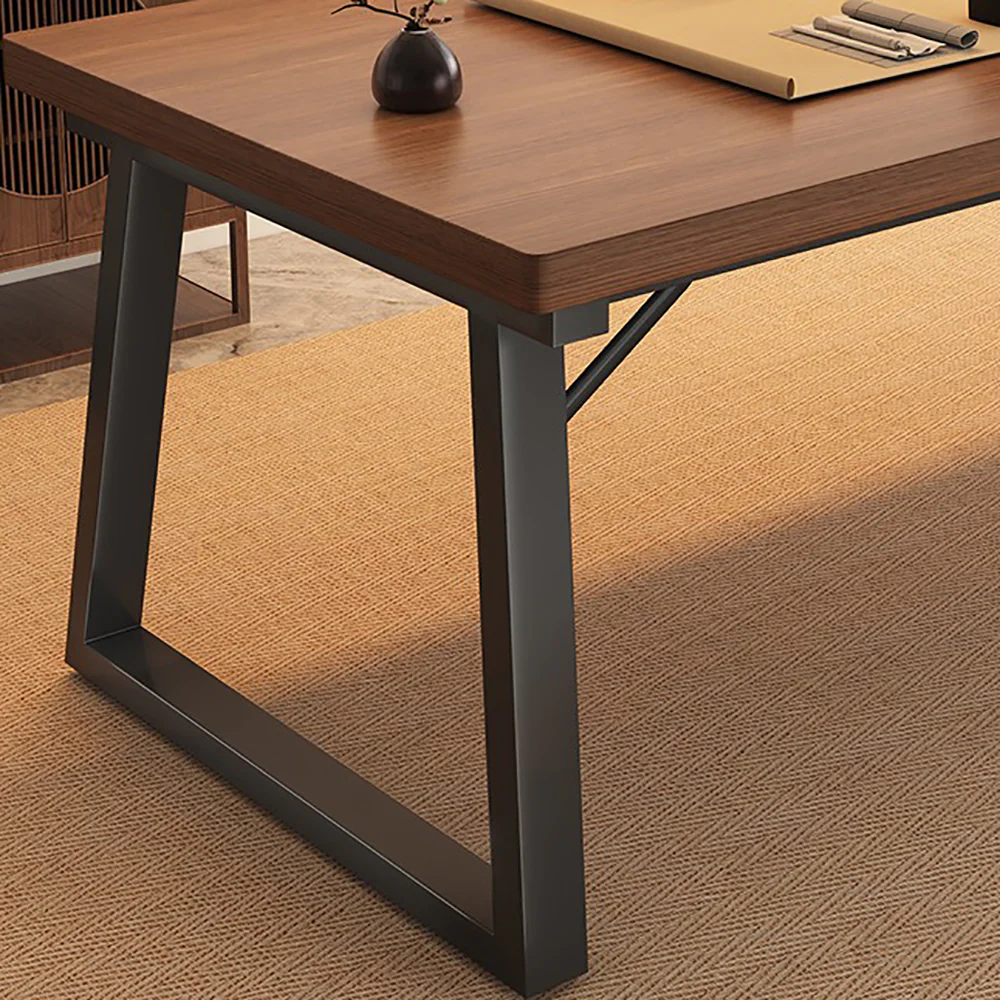 Tea Table Set With Large Steel-Wood Tabletop - Image 2