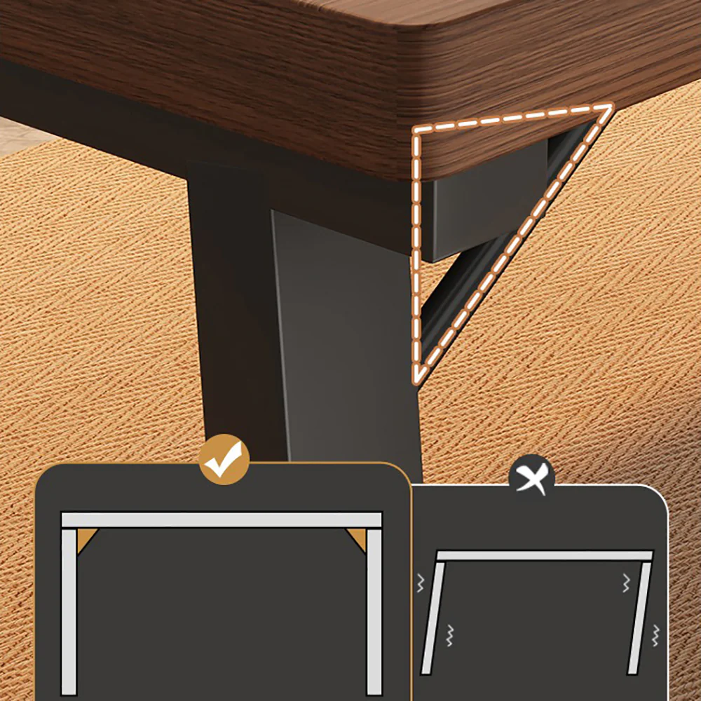 Tea Table Set With Large Steel-Wood Tabletop - Image 3