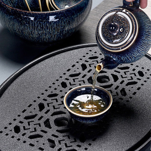 Tenmoku Tianmu Jian Zhan Chinese Tea Set - Image 2