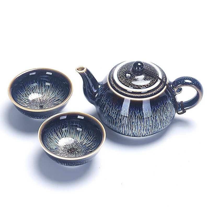 Tenmoku Tianmu Jian Zhan Chinese Tea Set - Image 5