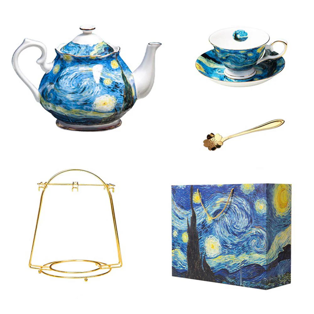 The Starry Night Bone China Tea Set - Image 4