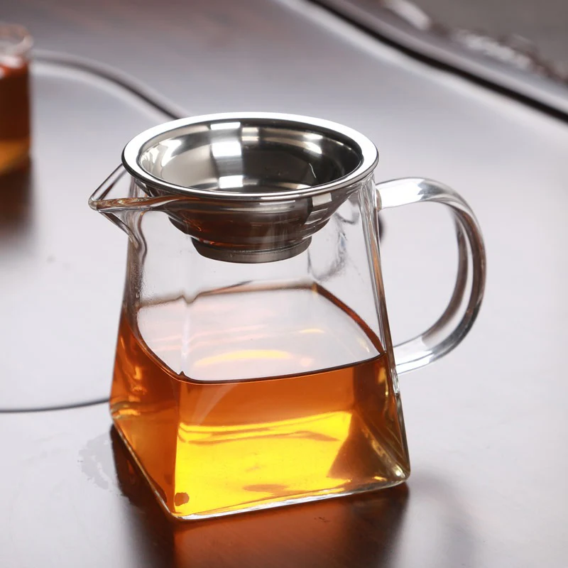 Thickened Glass Fair Cup With Strainer - Image 6