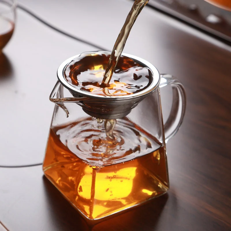 Thickened Glass Fair Cup With Strainer - Image 8