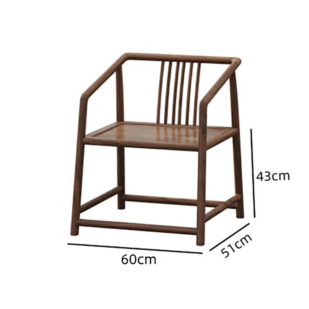 Traditional Elm Wood Small Tea Table - Image 3