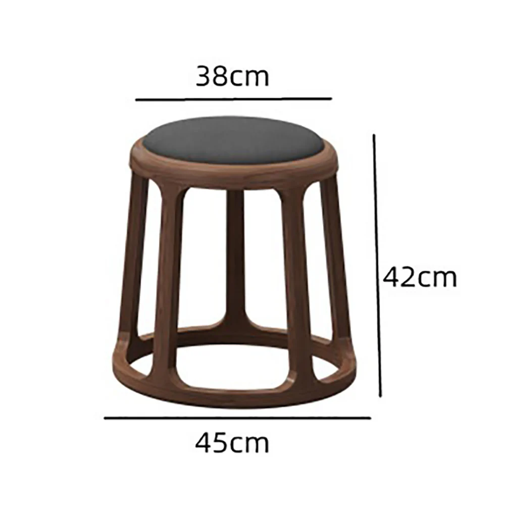Traditional Elm Wood Small Tea Table - Image 4