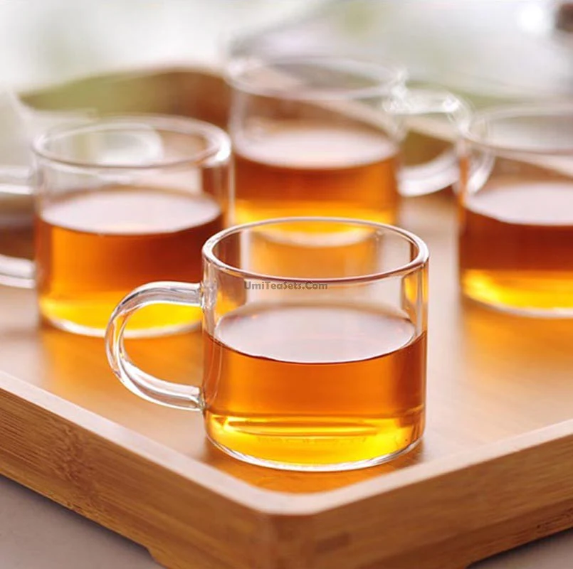 Transparent Simple Glass Tea Cup (Set of 6) - Image 3