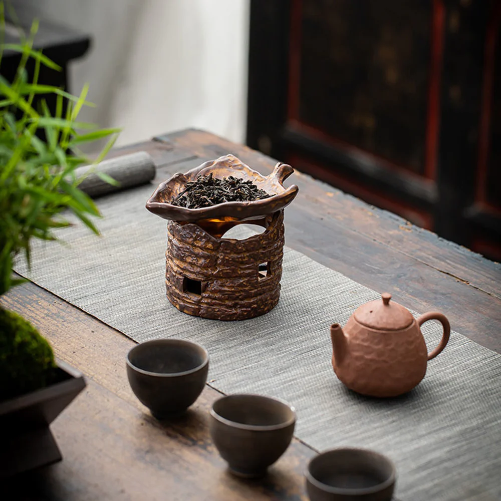 Tree Stump Tea Leaves Candle Warmer - Image 4