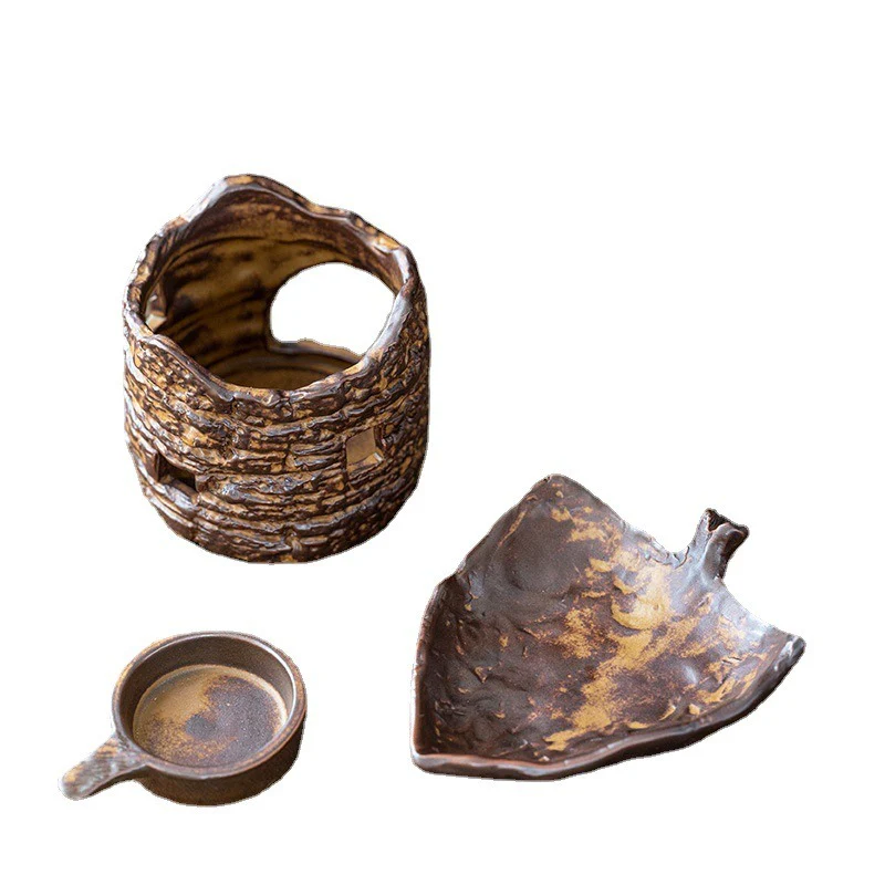 Tree Stump Tea Leaves Candle Warmer - Image 7