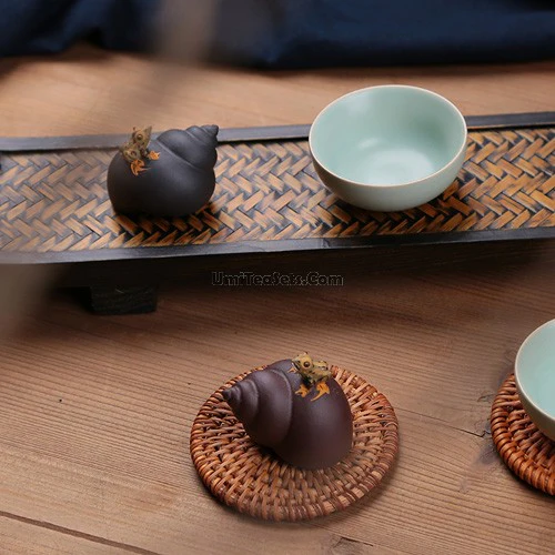 Unique Purple Clay Tea Pet - Image 5