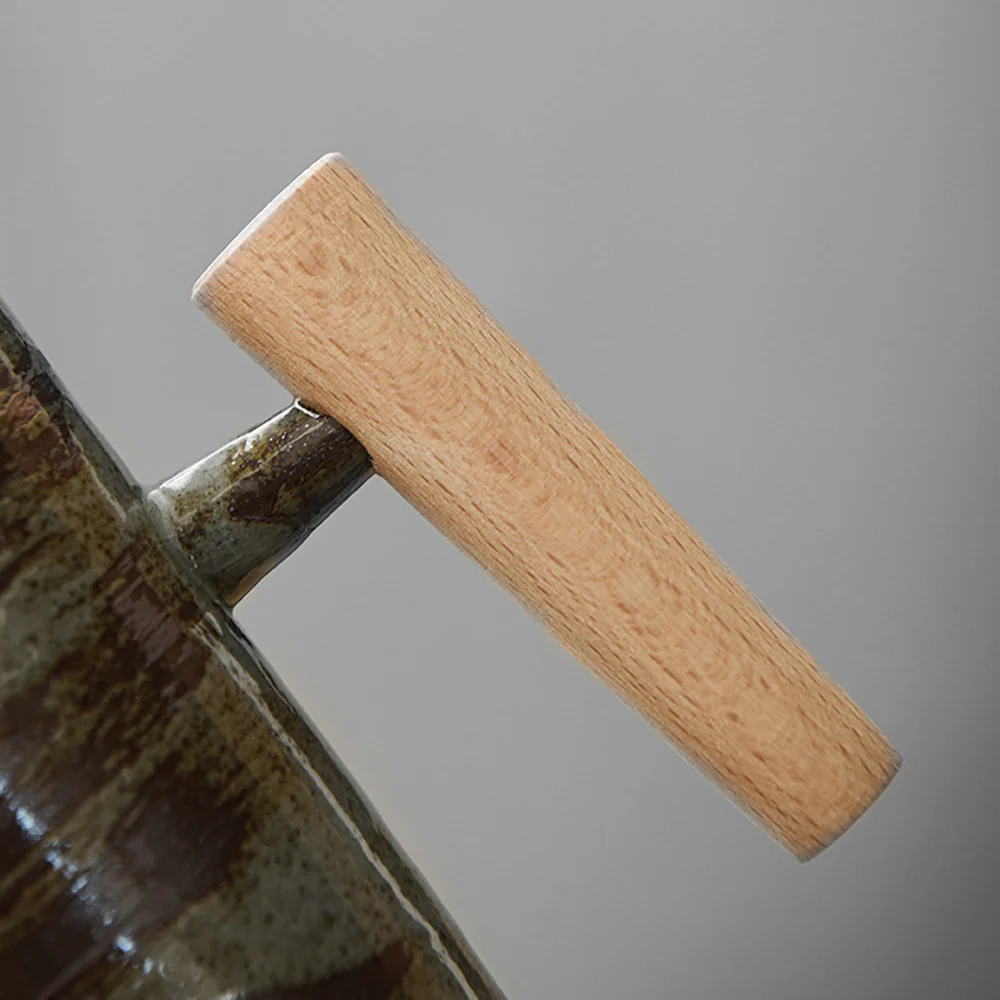 Vintage Japanese Mug with Wooden Handle - Image 5