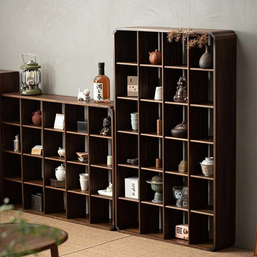 Walnut Solid Wood DuoBaoGe Display Cabinet - Image 3