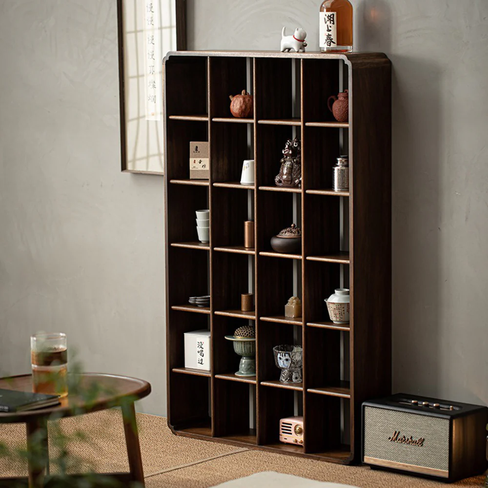 Walnut Solid Wood DuoBaoGe Display Cabinet - Image 4