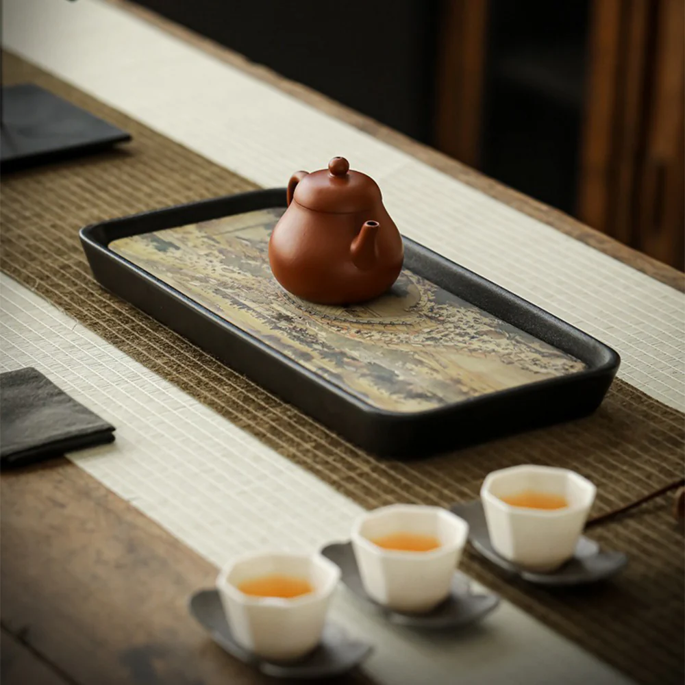 Water Absorbing Dry Soaked Small Tea Tray - Image 2