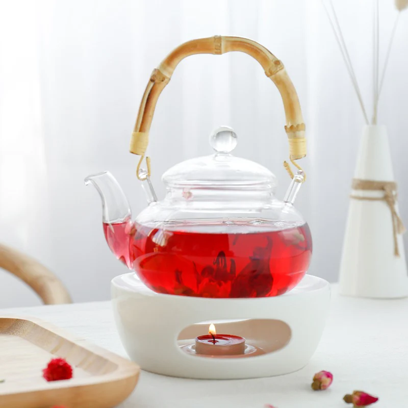 White Porcelain Candle Teapot Warmer - Image 6