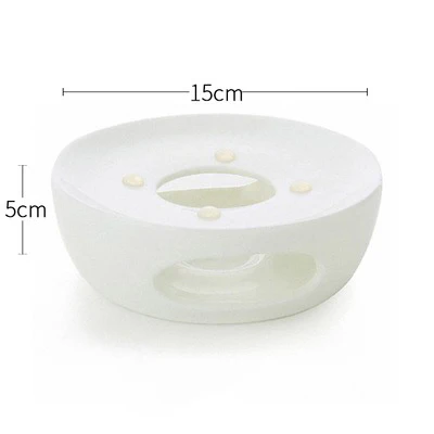 White Porcelain Candle Teapot Warmer - Image 7