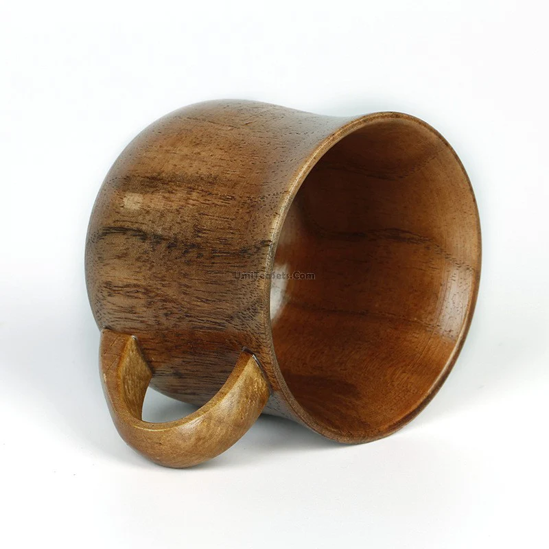 Wooden Tea Cup With Handle (Set of 2) - Image 3