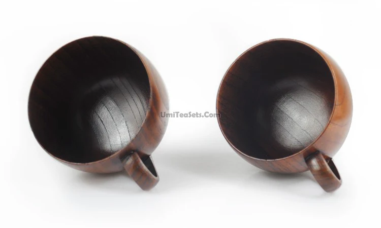 Wooden Tea Cup With Saucer And Spoon (Set of 2) - Image 3