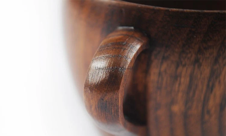 Wooden Tea Cup With Saucer And Spoon (Set of 2) - Image 4