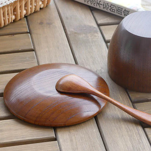 Wooden Tea Cup With Saucer And Spoon (Set of 2) - Image 6