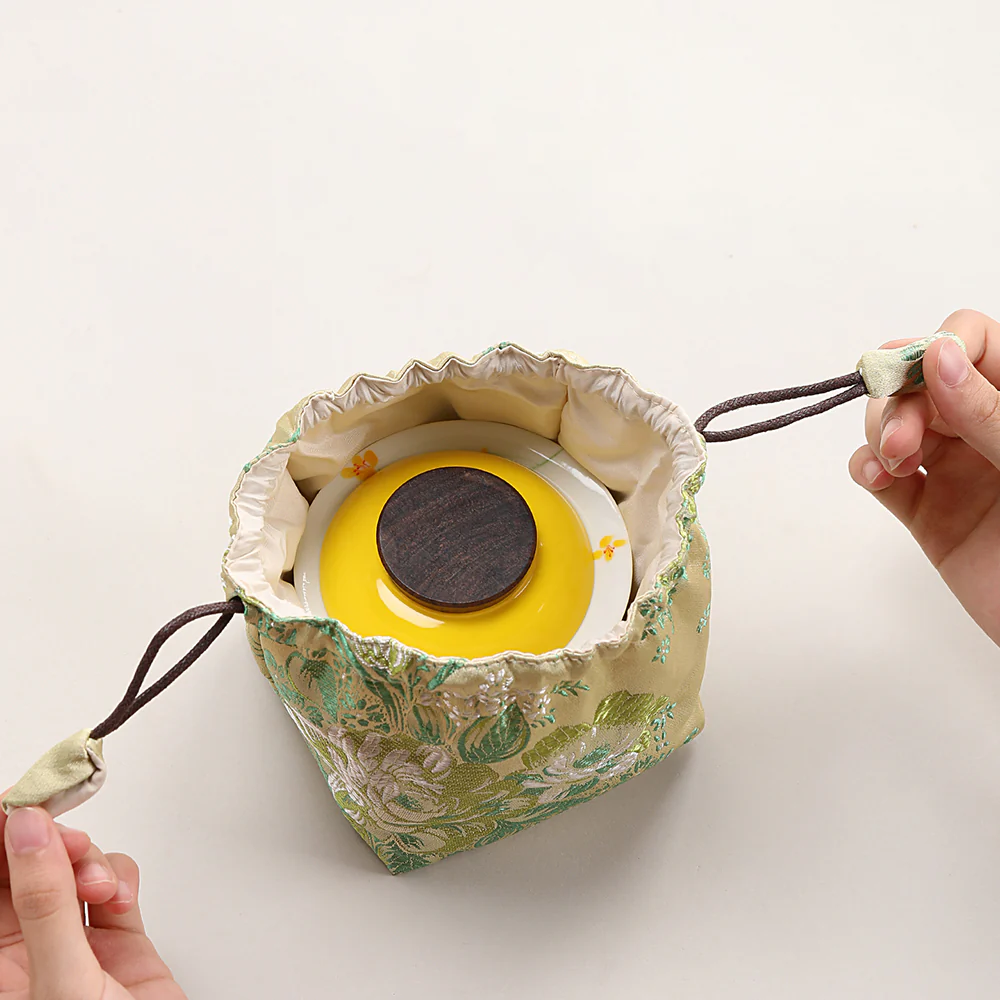 Yellow Rapeseed Flowers Travel Tea Set - Image 6