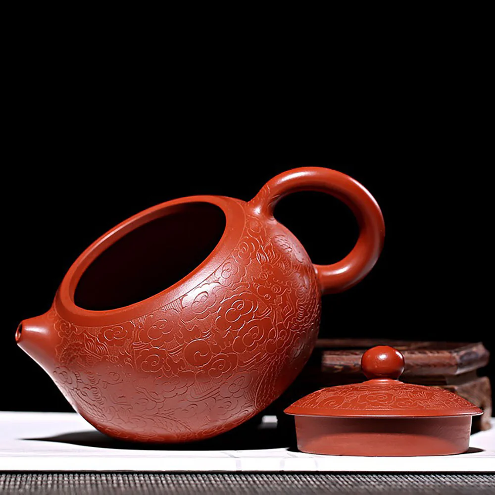 Yixing Auspicious Cloud And Dragon Xi Shi Teapot - Image 3