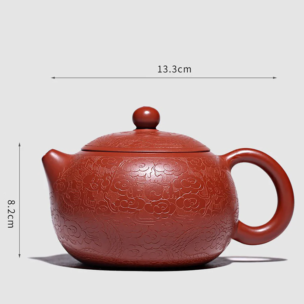 Yixing Auspicious Cloud And Dragon Xi Shi Teapot - Image 8