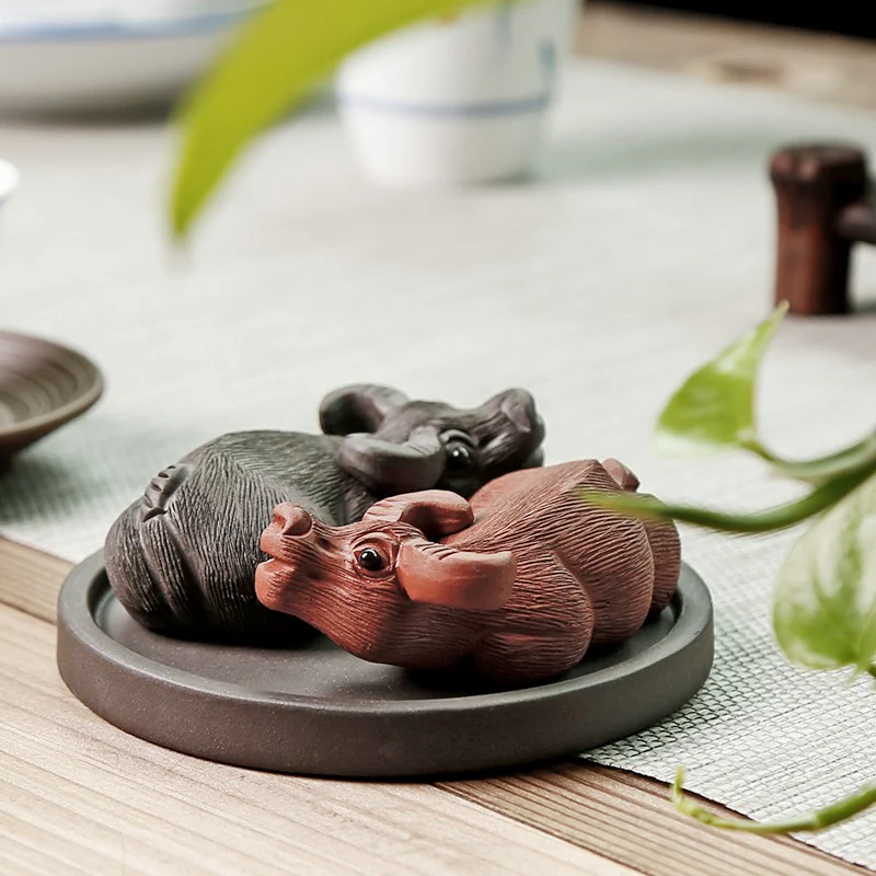 Yixing Clay Ba Gua Buffalos Tea Pet - Image 5