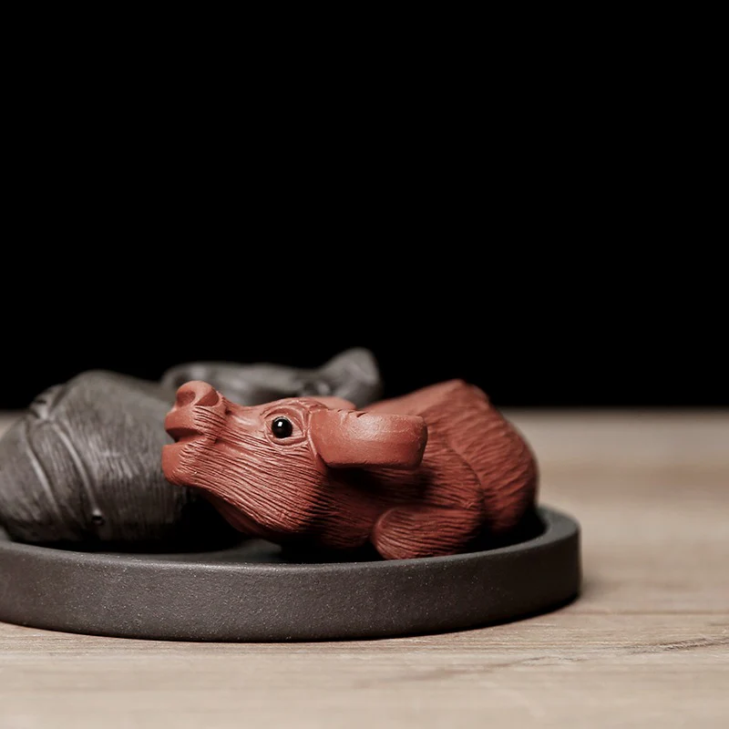 Yixing Clay Ba Gua Buffalos Tea Pet - Image 6