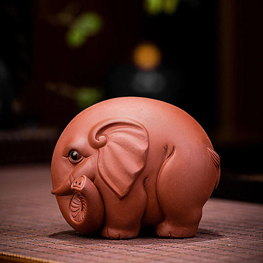 Yixing Clay Round Elephant Tea Pet - Image 2