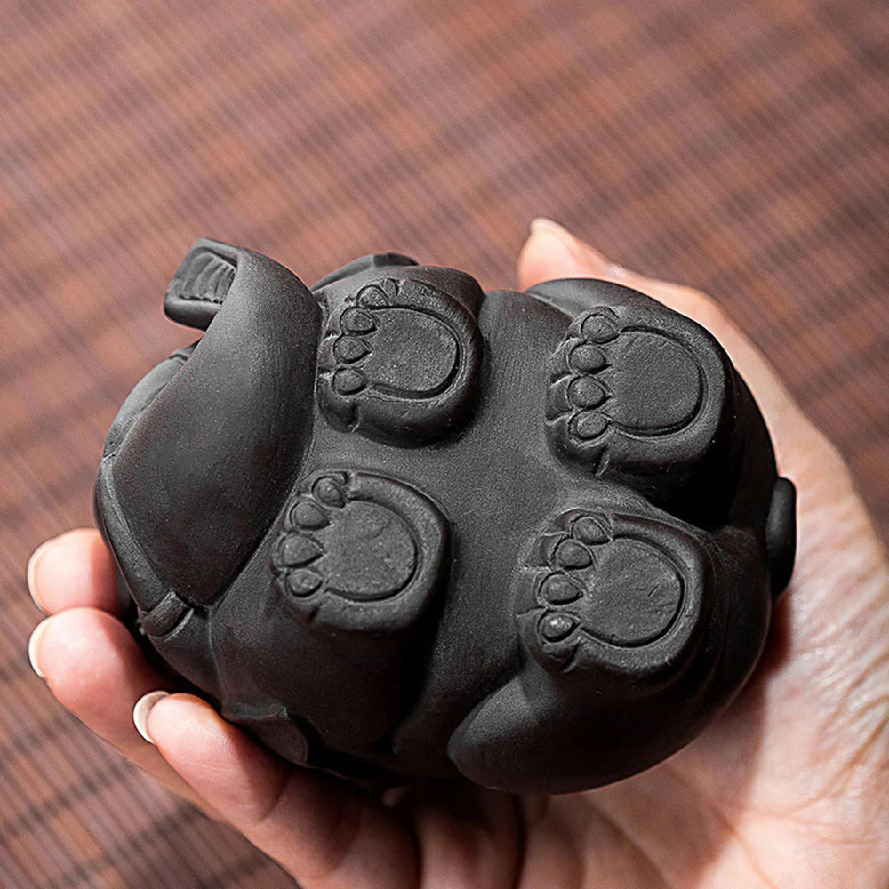 Yixing Clay Round Elephant Tea Pet - Image 9