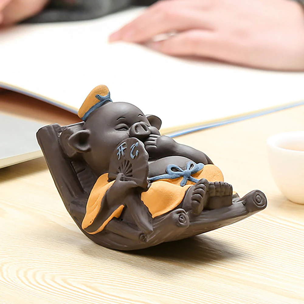 Yixing Clay Zhu Bajie Pig Tea Pet - Image 4