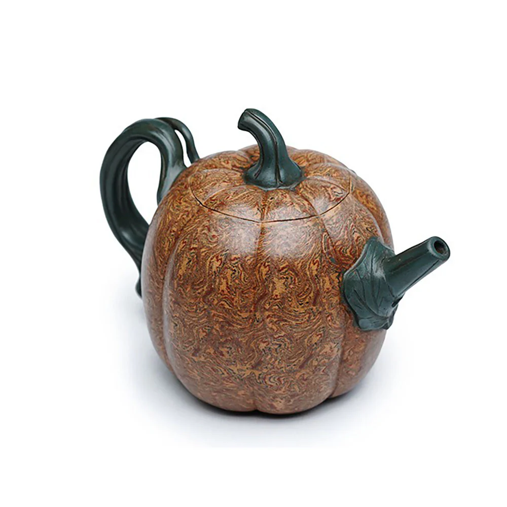 Yixing Jiao Ni Clay Pumpkin Teapot - Image 2