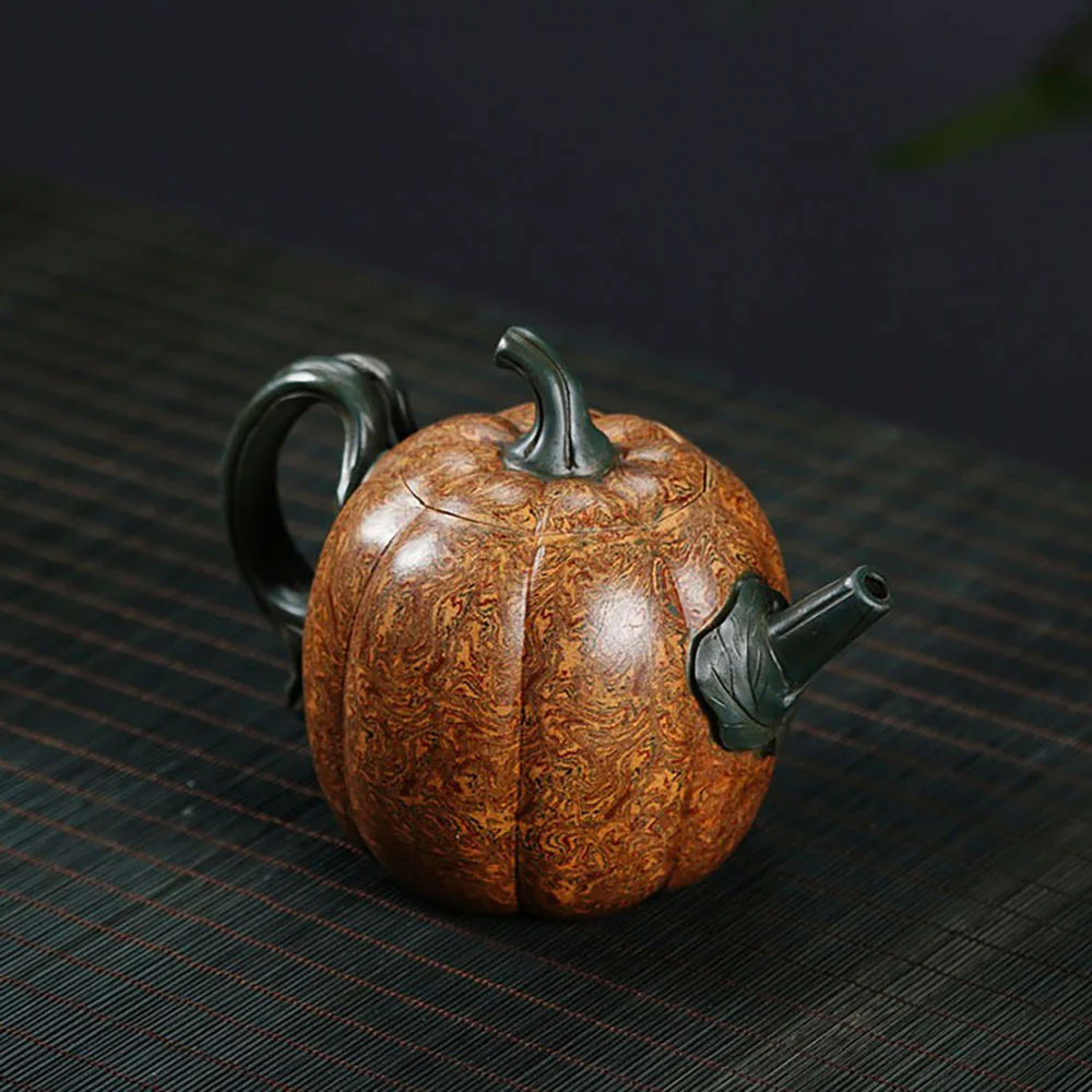 Yixing Jiao Ni Clay Pumpkin Teapot - Image 4
