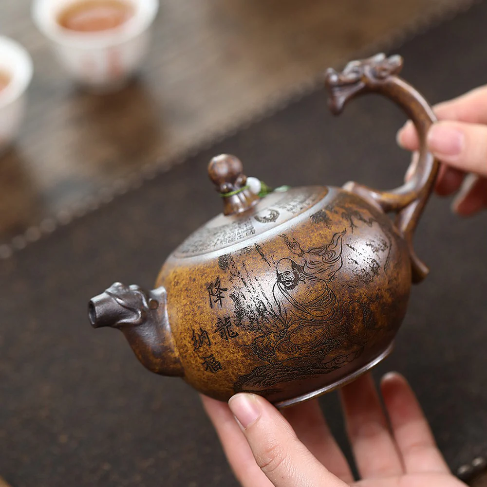 Yixing Luohan Subduing The Dragon Teapot - Image 3