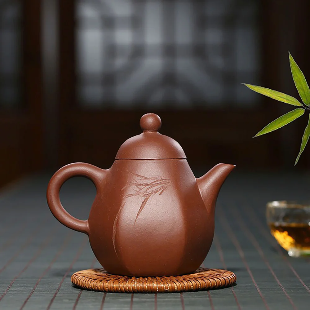 Yixing Purple Clay Dragon Egg Teapot - Image 2