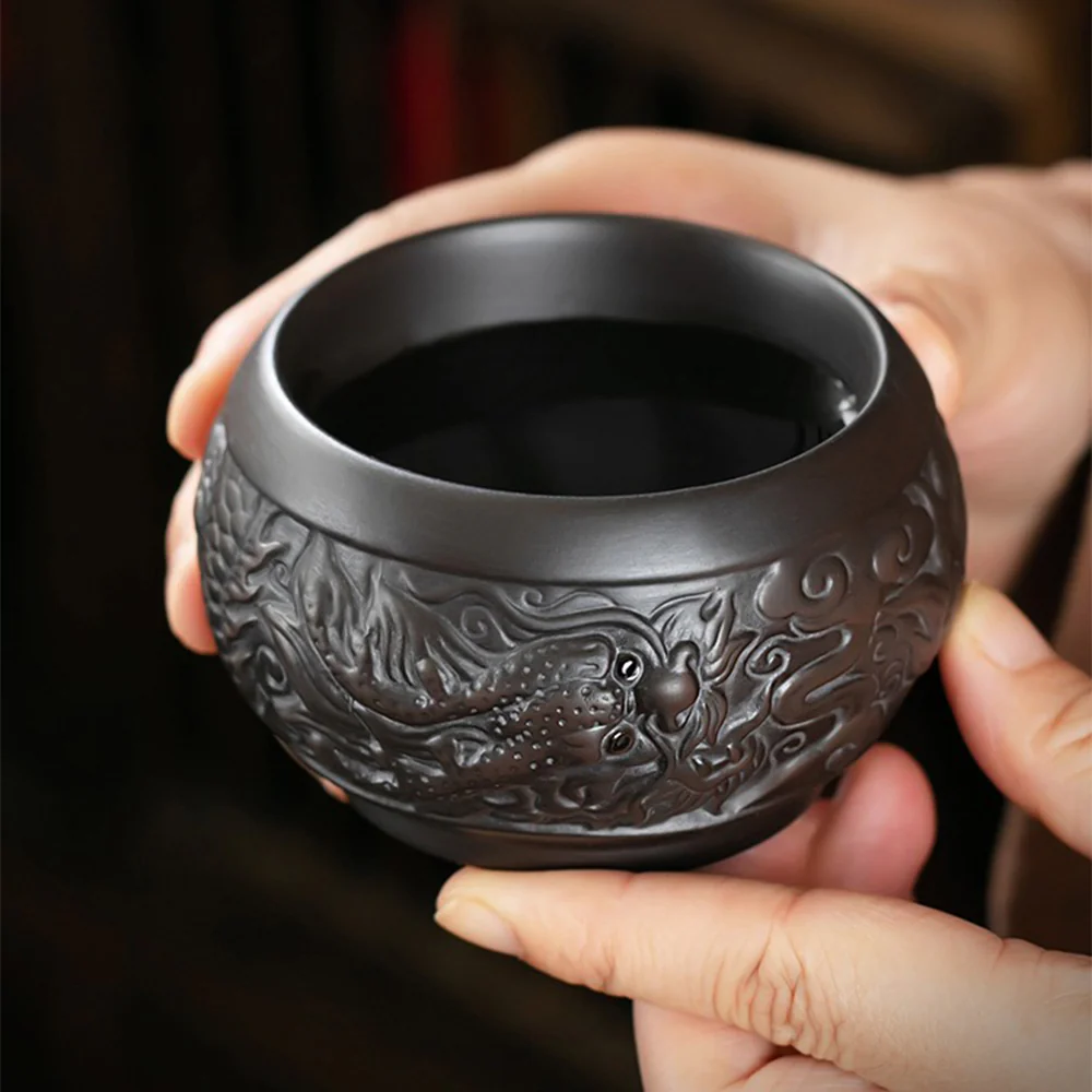 Yixing Purple Clay Dragon Tea Set - Image 6